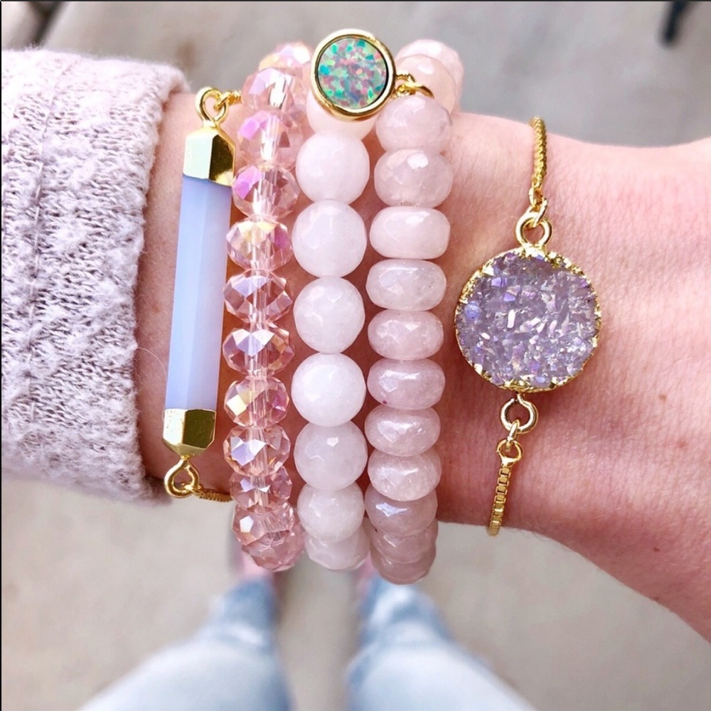 SOLD OUT Handmade Druzy Bolo Bracelet - Picture 1 of 8